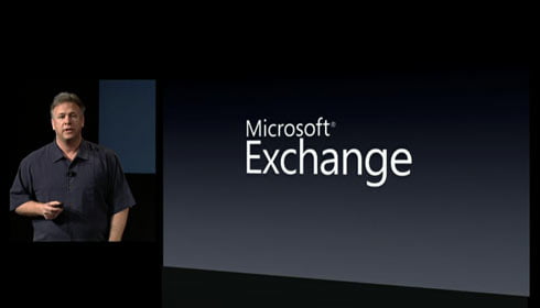 Wow. Microsoft Exchange Support in iPhone