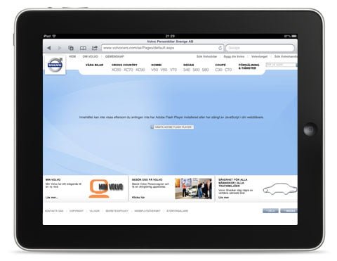 Volvo Cars on iPad